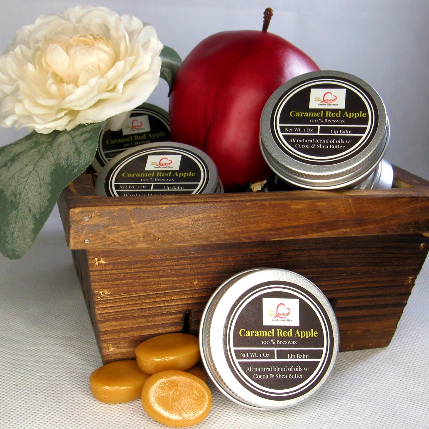 Caramel Red Apple Lip Balm 1oz